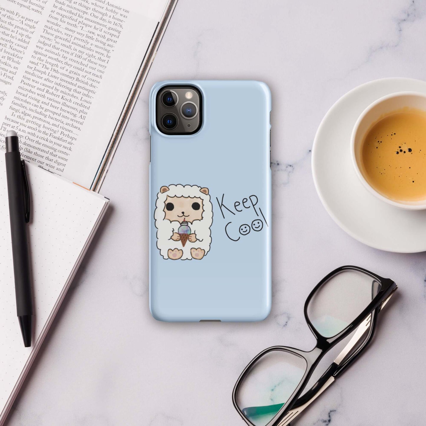 Snap case for iPhone®-Blue