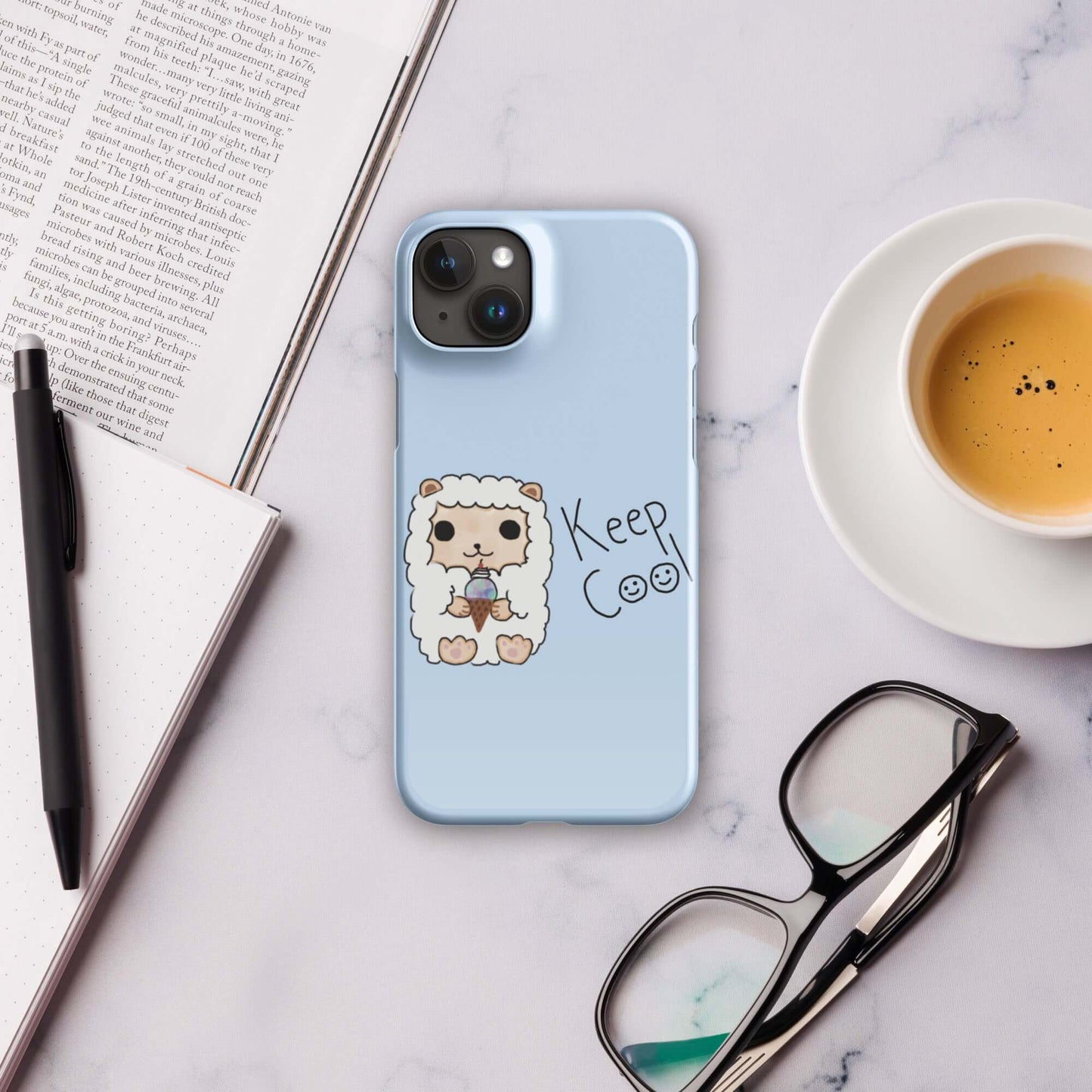 Snap case for iPhone®-Blue