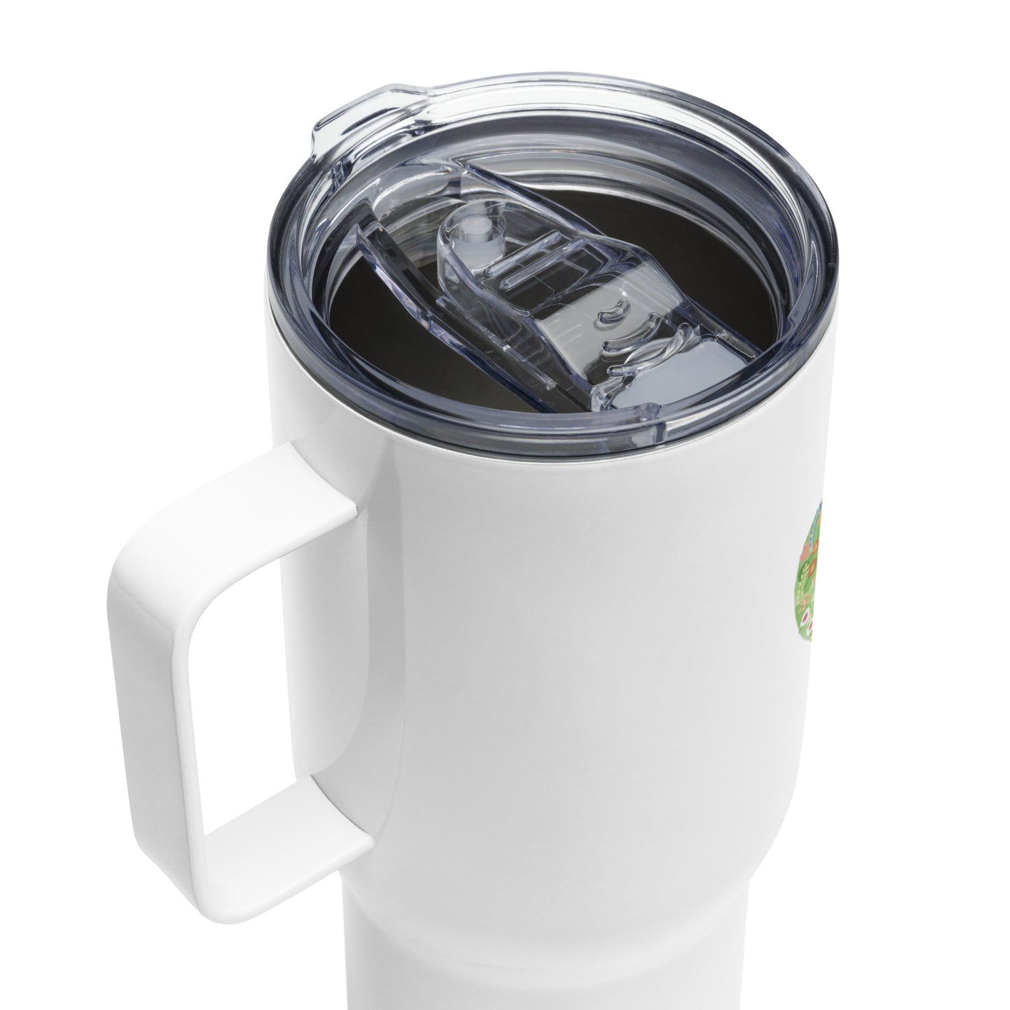 Travel mug with a handle (Personalized)