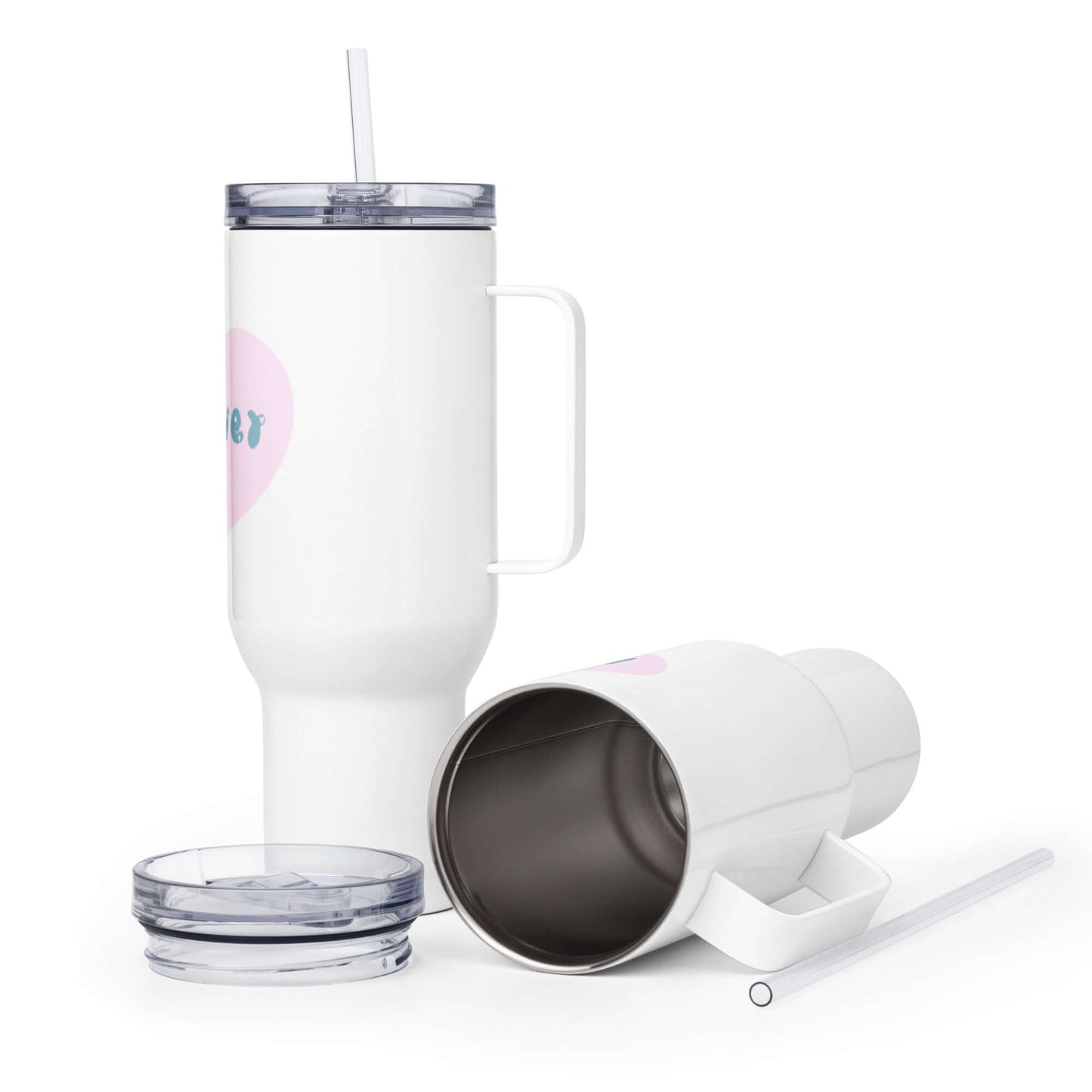 Travel mug with a handle (Forever)