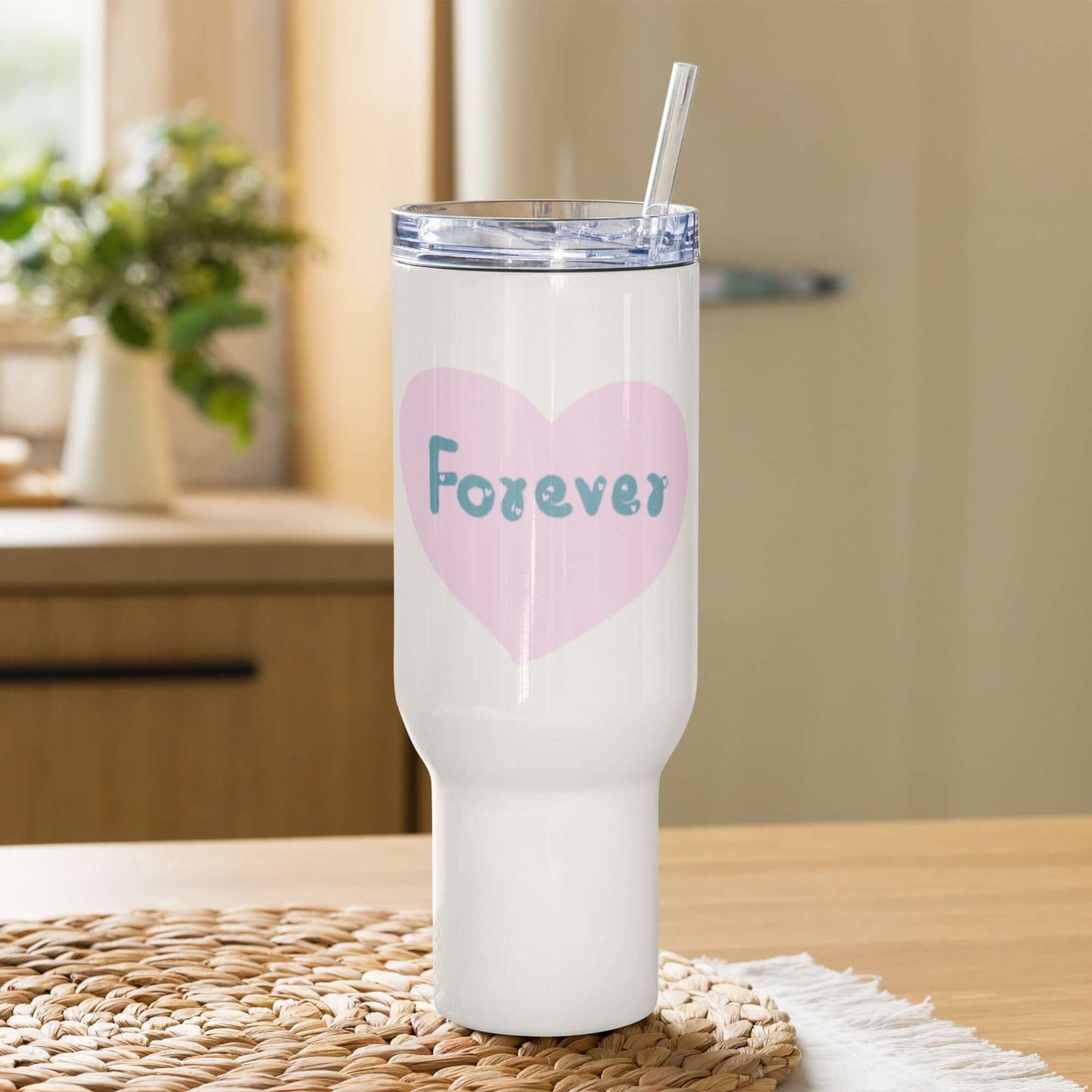 Travel mug with a handle (Forever)